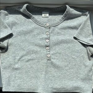 💥FREE WITH PURCHASE Sunday Best Grey Crop Top